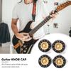 4pcs Guitar Volume Knobs Top Hats Acrylic Professional Stringed Instruments Tone Control Knobs Guitar Accessories