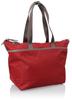 Isaac Women's Nylon and Recycled Leather Combination Multi-Tote Bag, Wine (58)