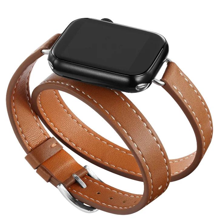 Leather Strap for Apple Watch Band 46/42mm 49mm 45mm 41mm 40mm 44mm Correa For IWatch Series 10 9 8 7 6 SE 5 4 Ultra 2 Bracelet