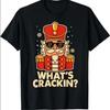 Lustiges Weihnachts-Nussknacker Whats Crackin T-Shirt