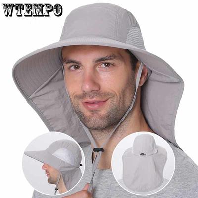 Outdoor Fisherman's Hat Men's and Women's Summer Sun Protection Quick Drying Hat UV Protection Sun Shading Breathable Fishing Hat Mountaineering Hat