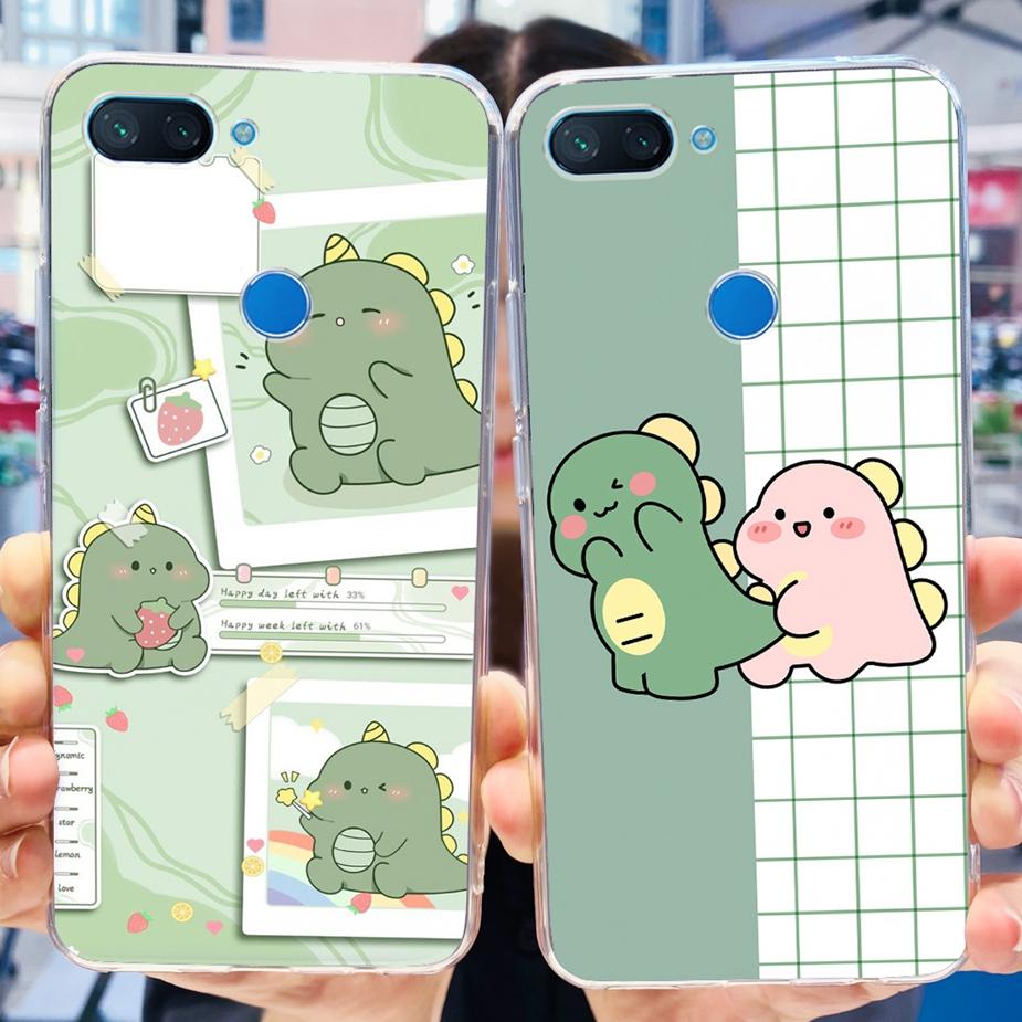 For Xiaomi Mi 8 Lite Case Cute Painted Cover Clear Silicone Phone Case For Xiaomi Mi 8 Lite 8Lite Back Cover 6.26'' Fundas Coque