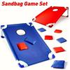 Outdoor Sandsack-Wurfspiel-Set Tragbares Cornhole-Spiel Faltbare Hof-Wurfspiele Camping Mannschaftssportarten Geschenk für Erwachsene und Kinder