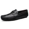 Men's Genuine Leather Loafers: British Style Slip-On Driving Moccasins with Soft Sole