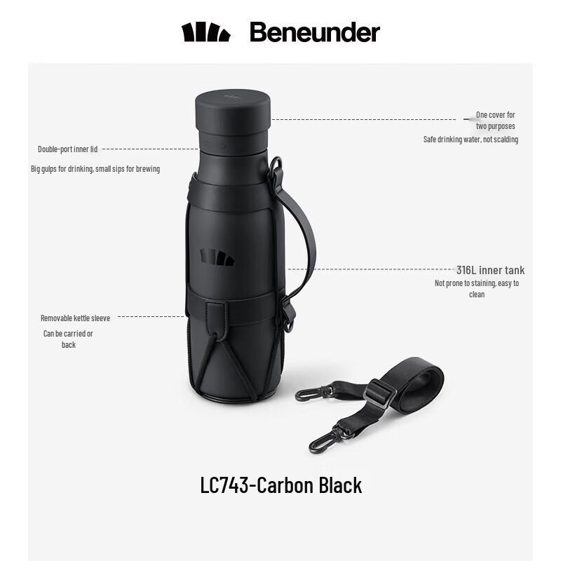 Beneunder Lightweight Large Capacity Outdoor Thermos