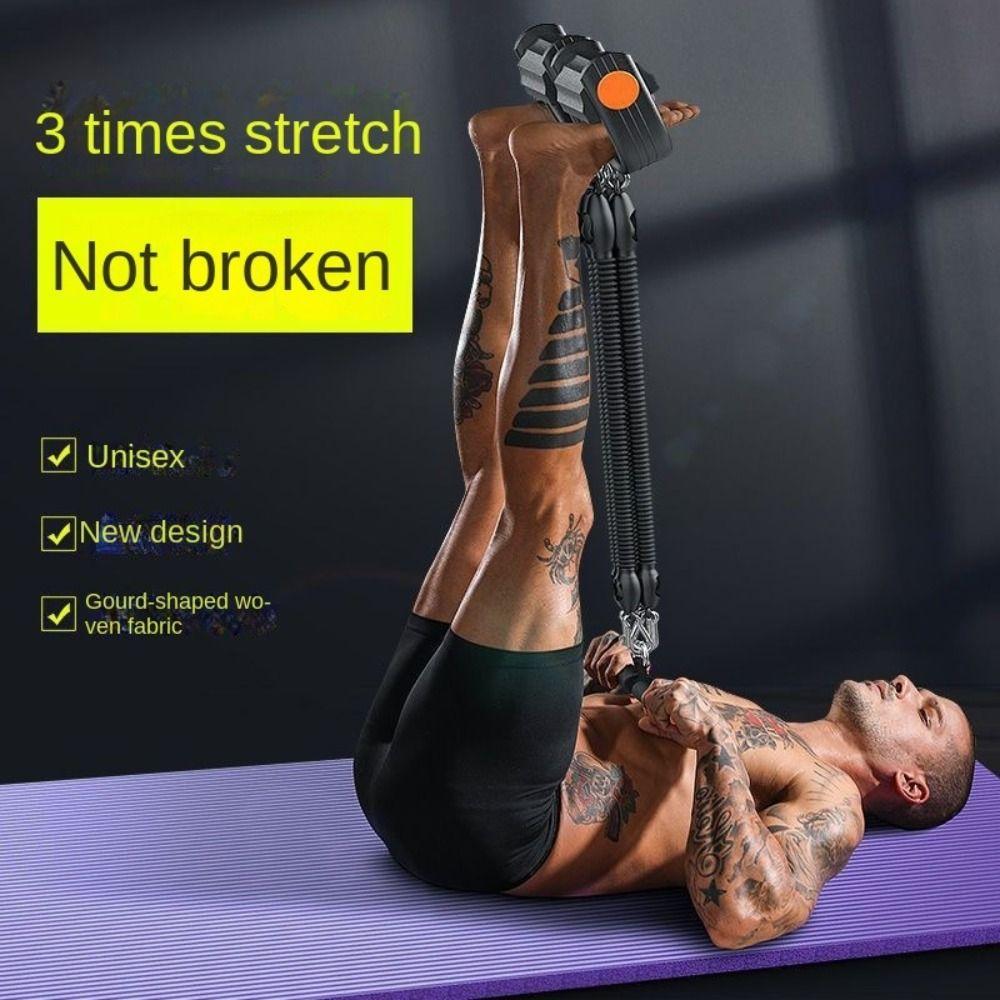 2/3/4-Strand Pedal Pull-Up Sit-Up Trainer Abdominal Muscle Exerciser  Fitness Training