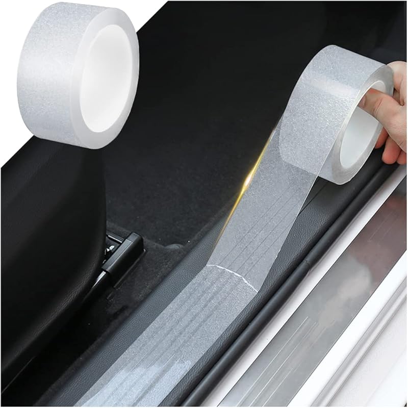 Anti Slip Car Door Entry Guard, DIY Adhesive Door Sill Protector, Nano Tape Films PEVA Cover, Rear Trunk Edge Guard Protection, Car Accessories