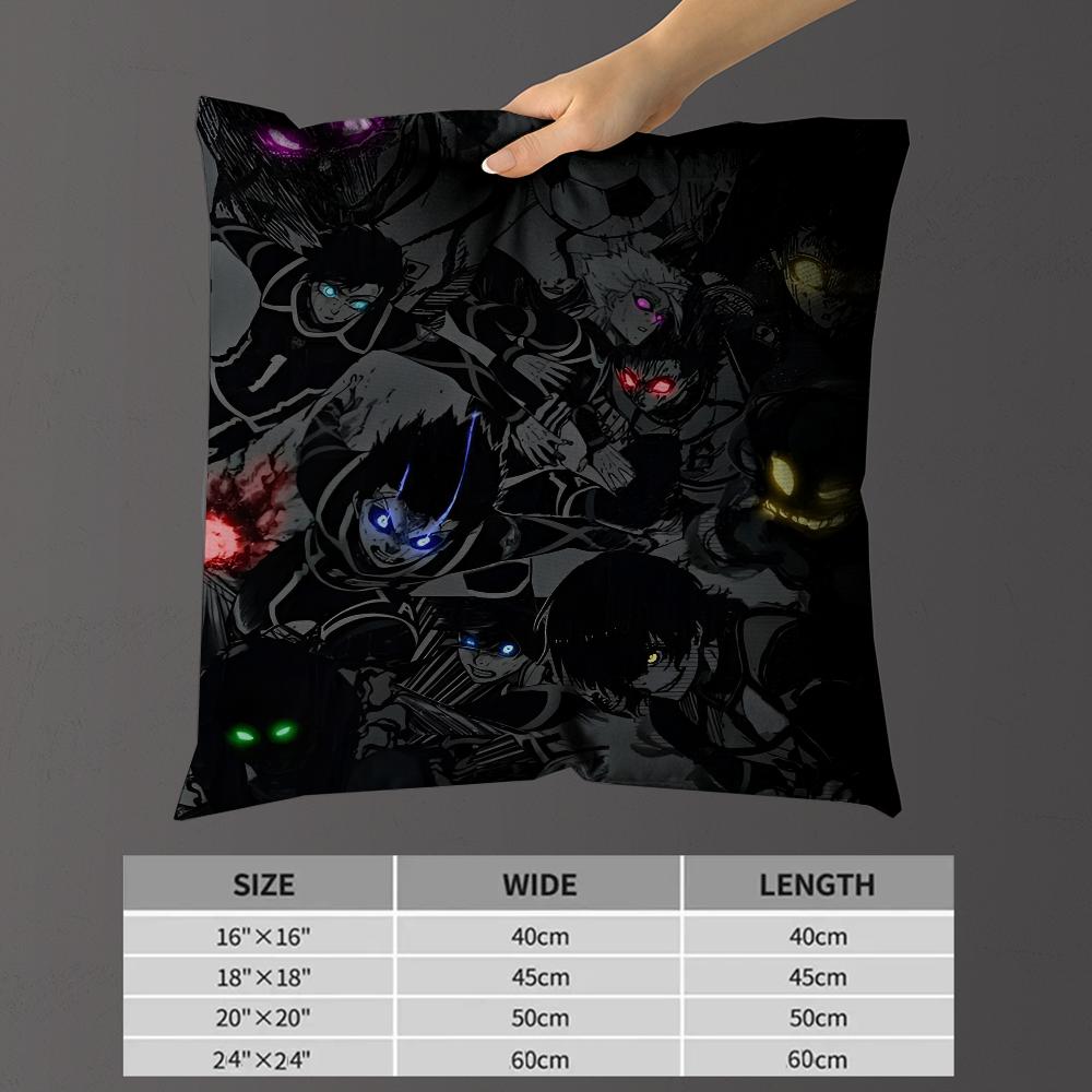 Blue Lock Anime Pillowcase Toon Gift Cushion Cover Bedroom Home Sofa Chair Seat Decor Pillow Case