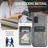 For Samsung Galaxy A51 4G SM-A515 Case Card Holder Leather Coated TPU Phone Cover