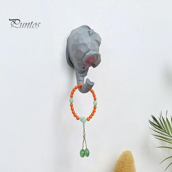 Cute Home Decor Hooks Animal Wall Hook, Flamingos/Giraffes/Swans/Elephants Shape Hanger, Self Adhesive Flamingo Coat Resin Decorative Hook for