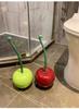 New Cherry Toilet Brush Household No Dead Angle Hand Washing Bathroom Cleaning Toilet Long Handle Brush with Base toilet cleaner