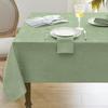 Vikama  Rectangular Tablecloth  Waterproof, Stain-Resistant, Wrinkle-Resistant, Rustic Style Decorative Light Green Tablecloth