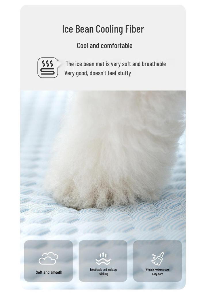 Pet Cooling Mat: Summer Sleep Pad for Cats and Dogs