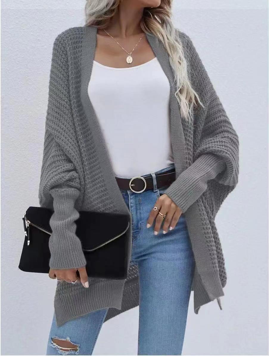 

Женский вязаный кардиган однотонного цвета - Коллекция Осень/Зима 2024 One Size