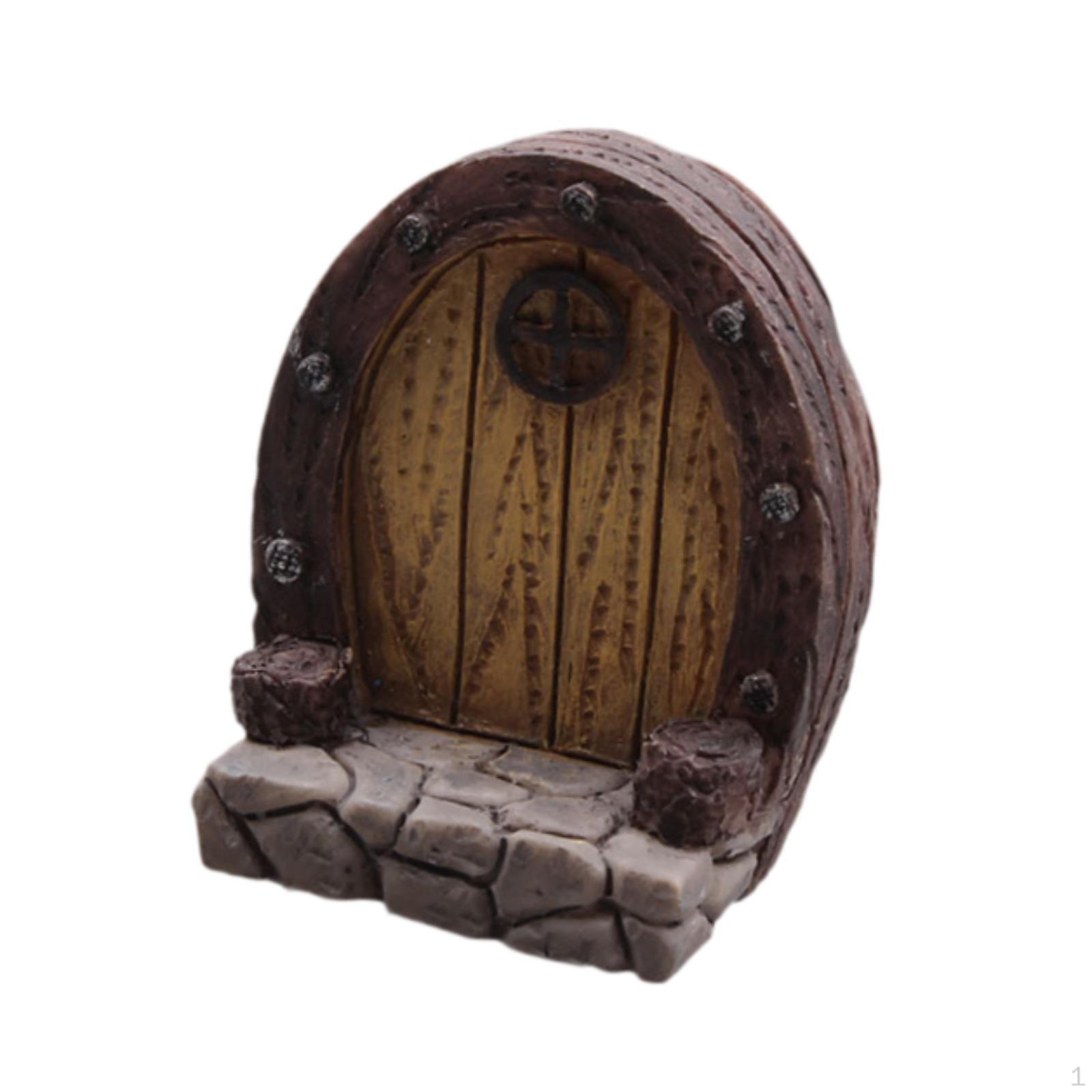 

Зачарованная садовая дверь из смолы миниатюрный декор для прихожей сказочный аксессуар для улицы Style B