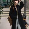 Oatmeal Woolen Coat: 2025 Autumn/Winter Korean Style Loose Mid-Length Bestseller Jacket
