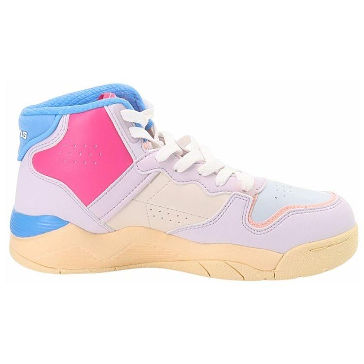 Баскетбольные кроссовки Li-Ning High-Top Retro женские кроссовки Фиолетовый Красный — фото 2