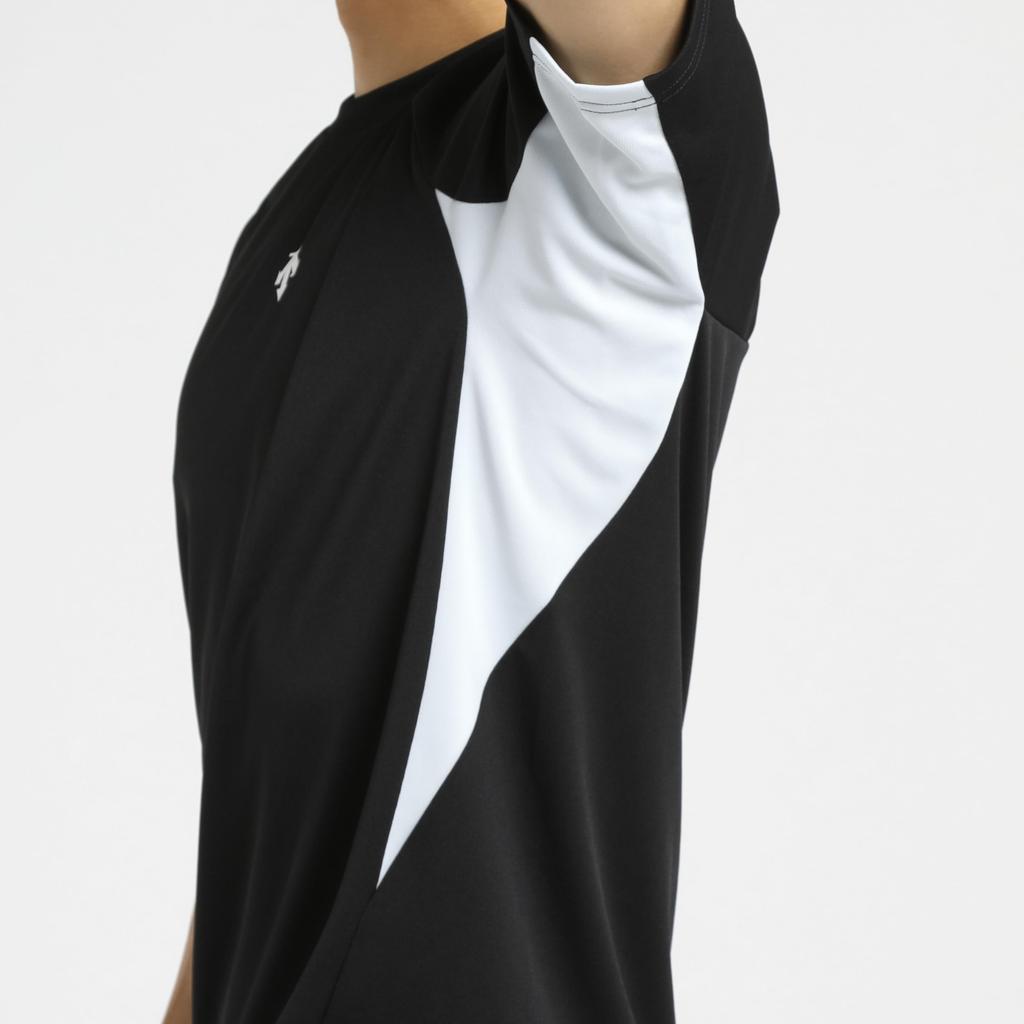 DESCENTE Short Sleeve Volleyball and Easy to Move Raglan for Men and Club BK00 Shirt, Moisture-Wicking, Quick-Drying, Breathable, in, Sleeves, Women,