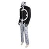 Costume Cosplay Anime Bartholomew Kuma Abito Nero con Artiglio d'Orso Pantalone Bianco Cappello Festa Carnevale Halloween Set Abito Elegante per Uomo