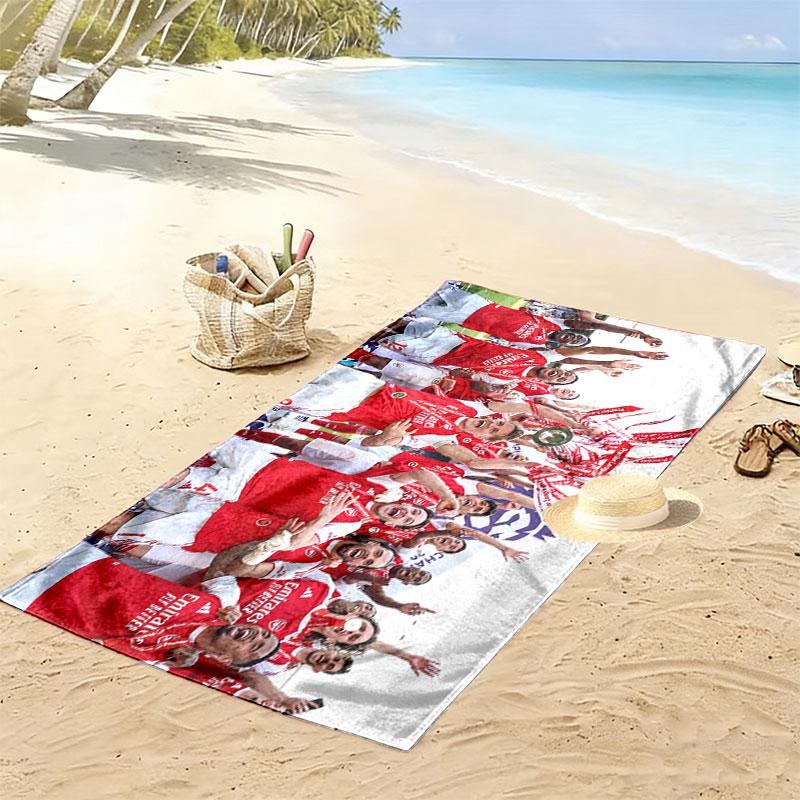 Arsenal Players Print Beach Towel, Large Soft Quick Dry Towel for Beach Camping Swimming