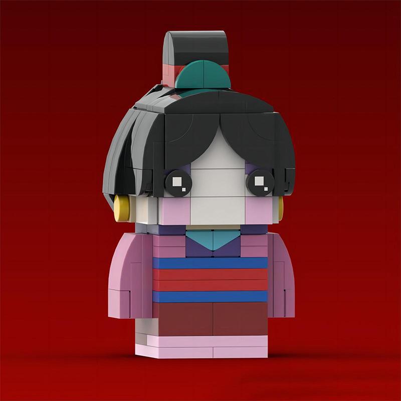 Building Block Brick Model Of Hua Mulan Series Children's Assembled Educational Doll