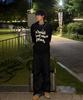 BLOND9 Slogan Round Knit Sweater_Black (Type B)