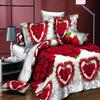 Elegant 3d Flower Design Duvet Cover Set Featuring Comfortable Bedding Essentials