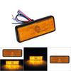 Motorcycle Scooter Moped Rectangle LED Reflector Tail Brake Light Stop Lamp Red