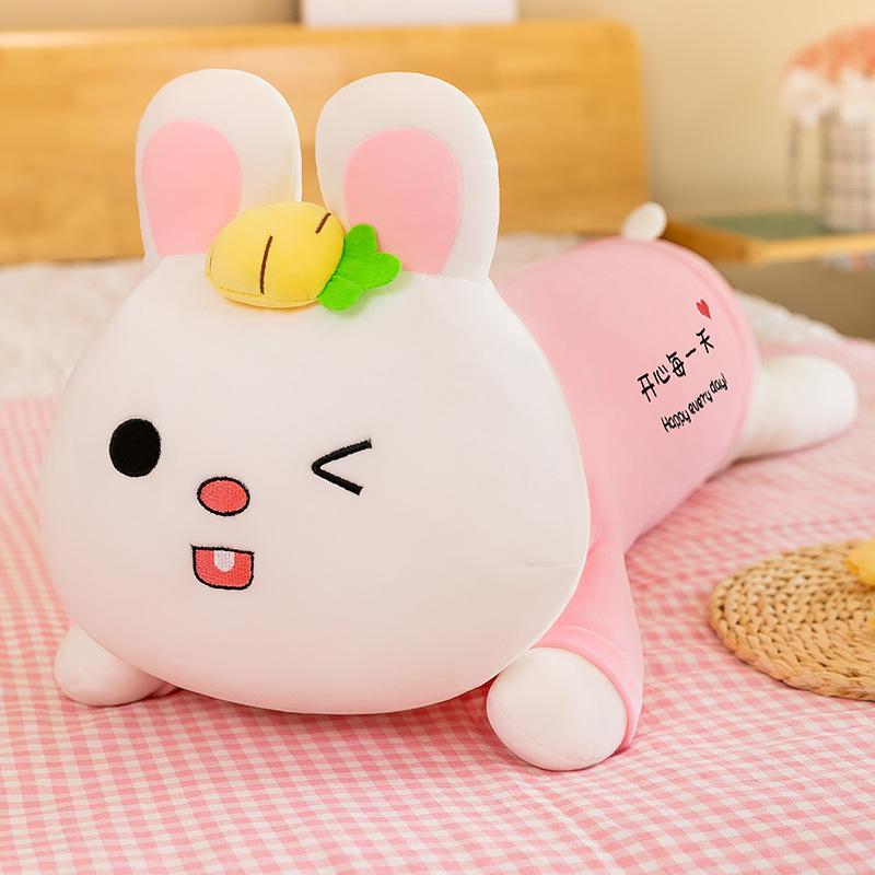 New Party Radish Rabbit Plush Toy Large Female Leg Sleeping Leg Throw Pillow Doll Birthday
