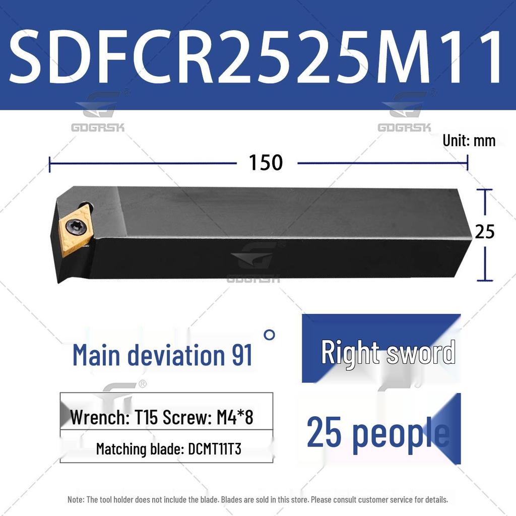 91° Merkezi Vurgulu CNC Torna Takım Tutucu SDFCR1212H07/SDFCL2020K11
