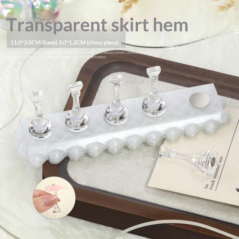6Pcs/Set Nail Holder Aurora Nail Stand For Painting Magnetic Press On Nail Tech Must Haves Practice Acrylic Nail Art Display