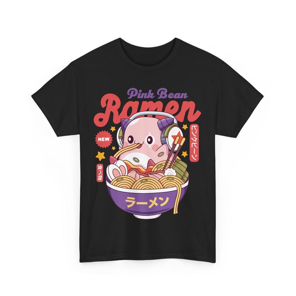 

Pink Bean Ramen Kawaii Unisex T-Shirt. Maplestory Video Game. Slime. Yeti. Chibi M