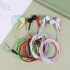 Universal 3.5Mm Stereo In-Ear Macaron Color Headphones Sport Music Earbud Wired Earphones With Mic For Xiaomi Huawei Samsung
