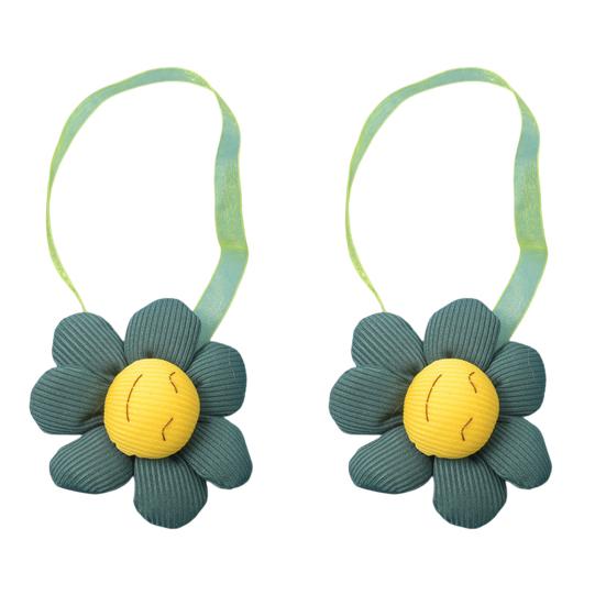 2Pcs Entzückende Vorhang Seil Elastische Gute Fixierung Handgemachte Kinder Schlafzimmer Blume Vorhang Verband Haushalts Liefert