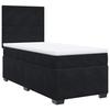 Cadre de lit avec matelas - Maison Exclusive - Noir - 90x200 cm - Tête de lit réglable