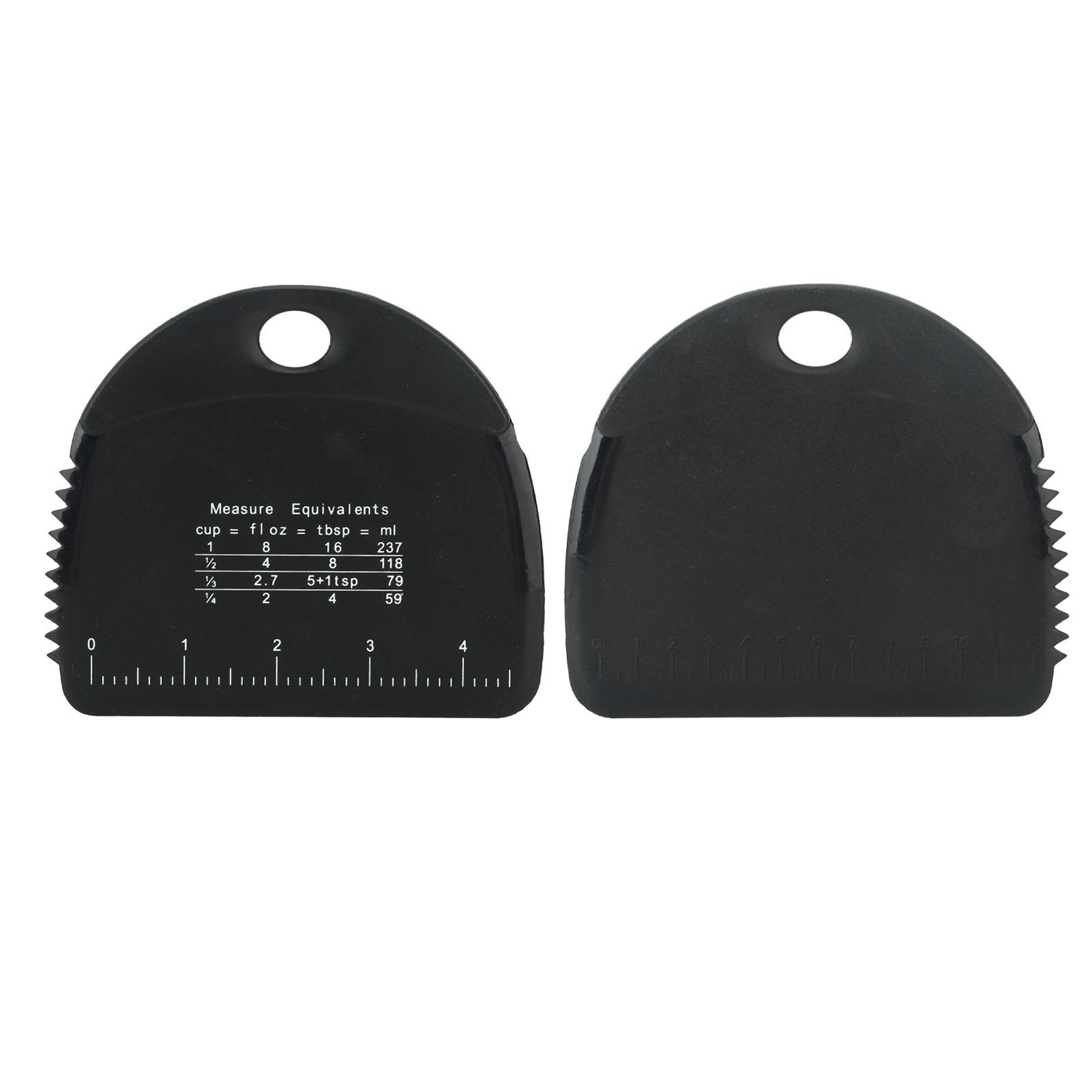 Скребок для теста Пищевой силиконовый нож для теста Настольный скребок Универсальный резак для торта и пиццы С мерной шкалой