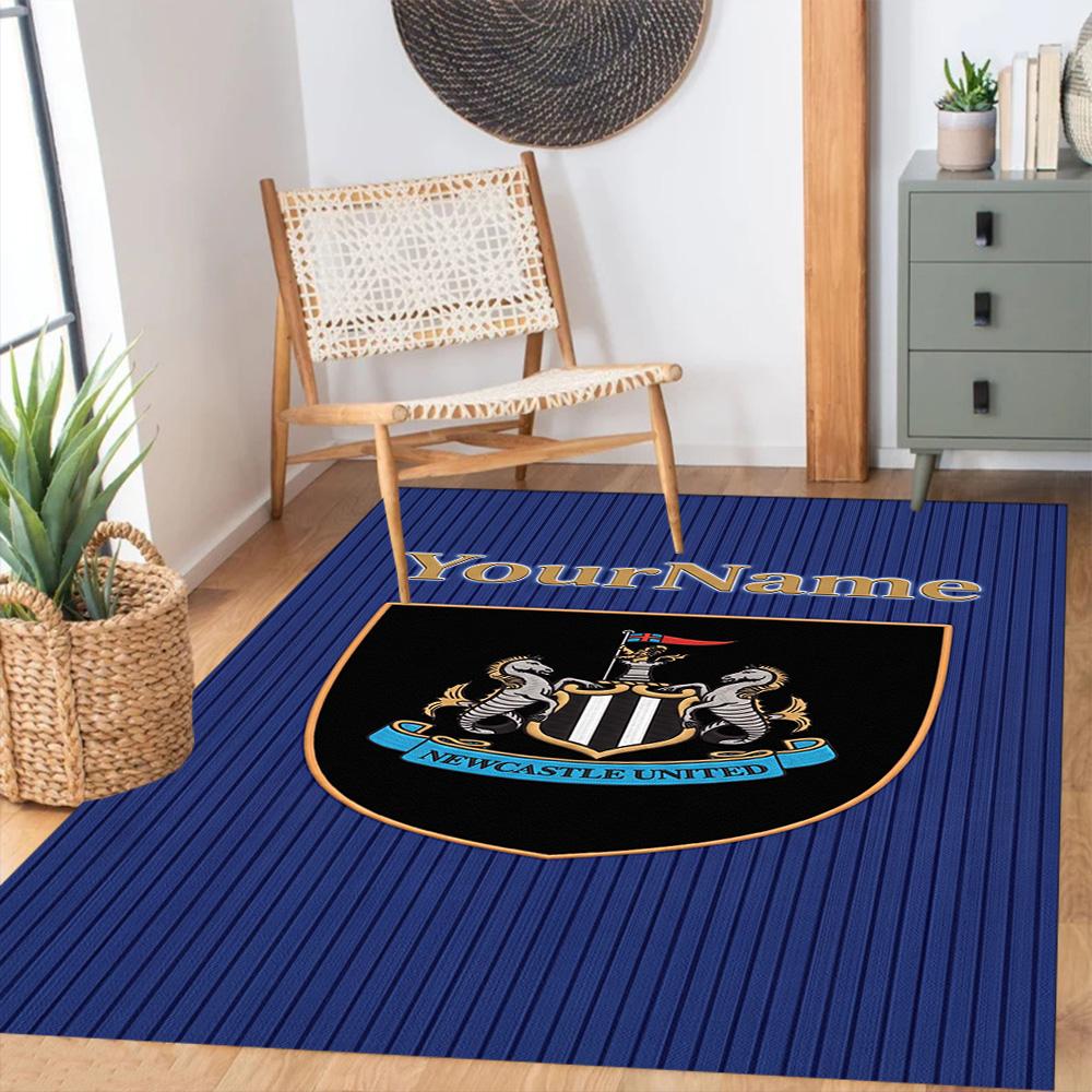 Newcastle 3 Customized Name Floor Rug Office Rug Suitable for Living Rooms Entryway Dormitory Study Room Antislip Carpet Decorate Offices