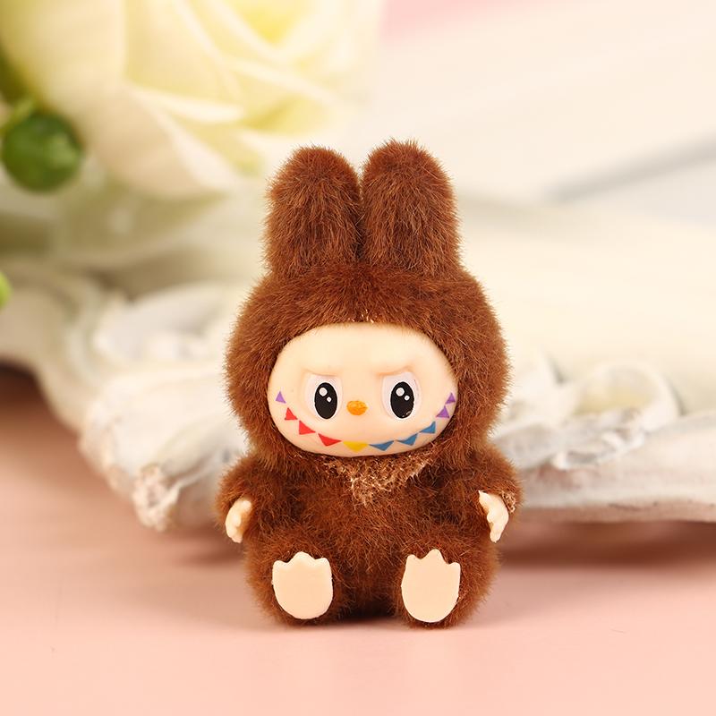 

1 шт. рождественские подарки мини кукла сидячая поза Лабубу милая игрушка настольное украшение модель украшения Onesize