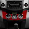 Real Soft Carbon Fiber Sticker For Toyota RAV4 2006 2007 2008 2009 2010 2011 2012 LHD RHD Car Central Control AC Frame Trim.