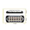 12 Led Strobe Side Warning Light Strobe Flashing Lightbar Car Truck Beacon Lamp Amber Yellow White Traffic Light 12V - 24V