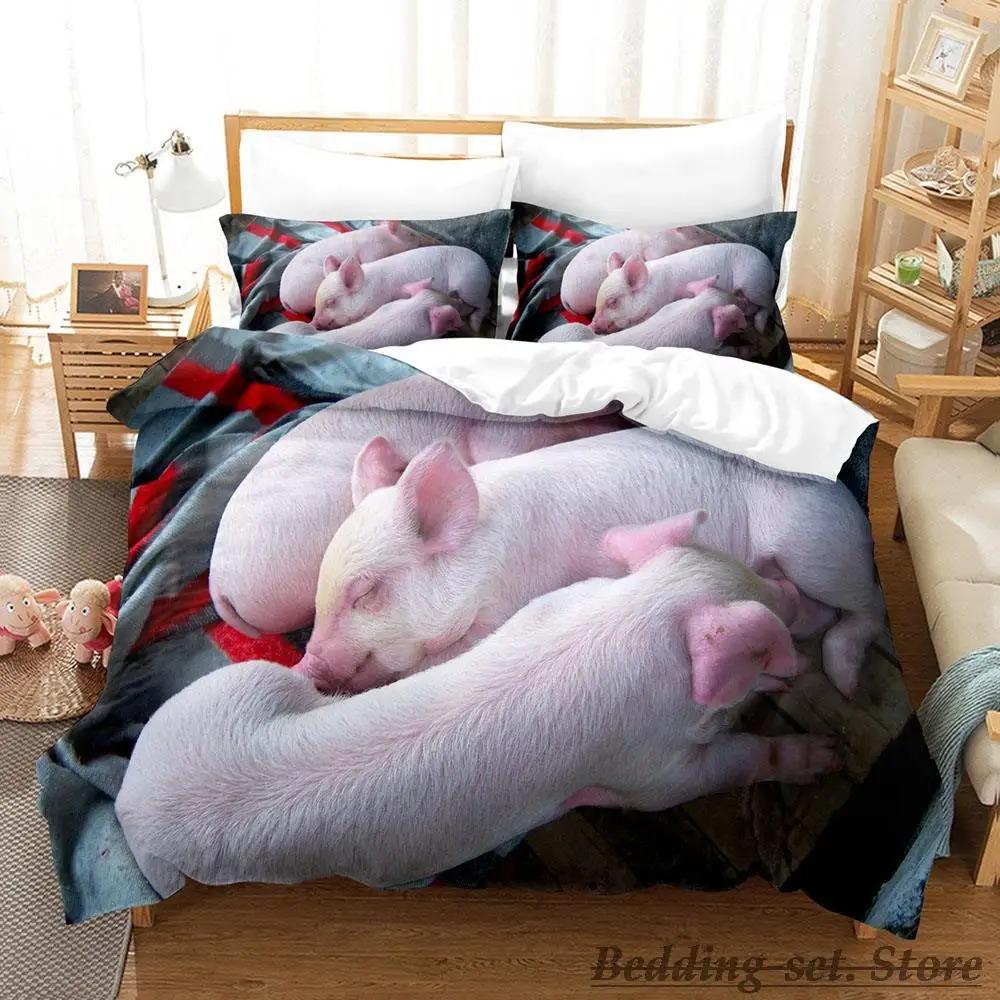Comfortable Anime Print Bedding Set With Duvet Cover And Pillowcases Single Twin Full Queen King Sizes For All Ages