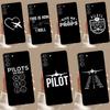 Airplane Pilot Case For Samsung Galaxy S23 S24 Ultra S8 S9 S10 S22 Plus Note 10 20 Ultra S20 S21 FE Cover