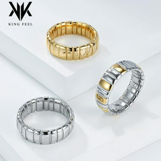 European Starry Sky Diamond Titanium Steel Women's Stackable Midi Ring - Fashionable, High-End Hand Jewelry