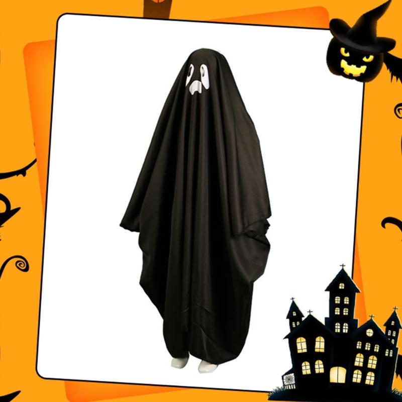Kids Halloween Scary Hooded Cape, Halloween Scary Cloak Cosplay Costumes Halloween Cape Scary Costume