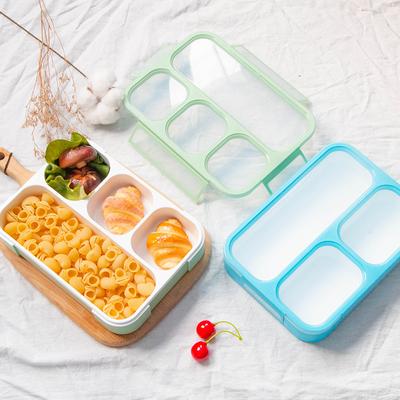 1000ML Gitter-Lunchbox Hohe Kapazität Auslaufsicher Tragbarer Lebensmittelbehälter Reise Camping Büro Schule Gesundes Material Bento Box