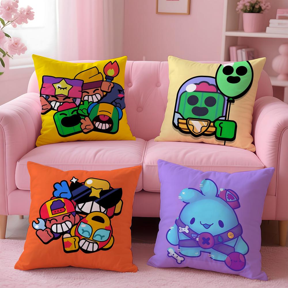Federa Cuscino Film Gioco Caldo B-BRAWLs 2 in 1 Pillow Peluche Reversibile | Auto/Divano/Letto | Regalo Perfetto