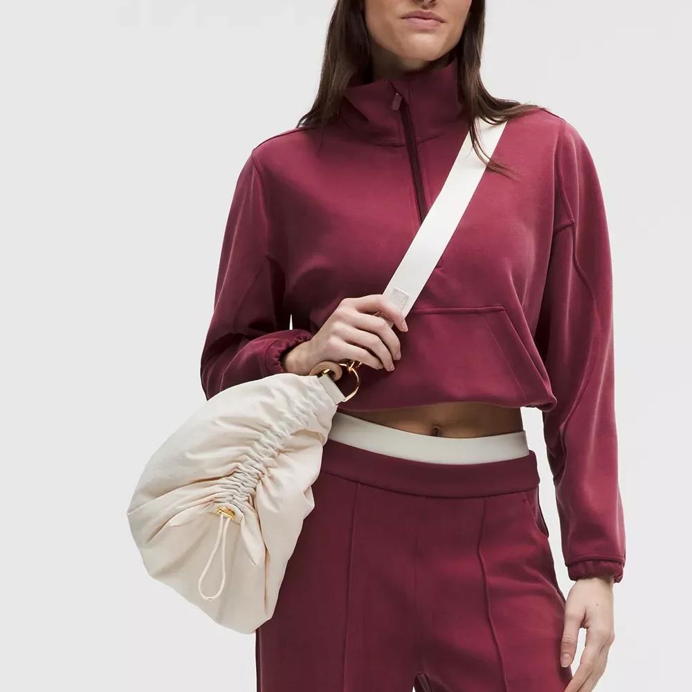 Lululemon Cabrio Serie 16L Raffiniertes Design Nylon Umhängetasche Große Damen Taschen Off-White LW9GHWS-075059