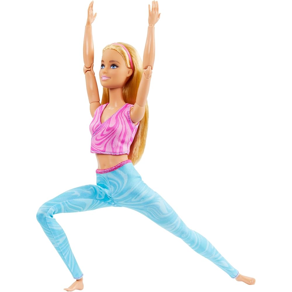 Barbie Cute Pose Doll House Pink Blue Dress-Up Doll for Ages 3 and Up