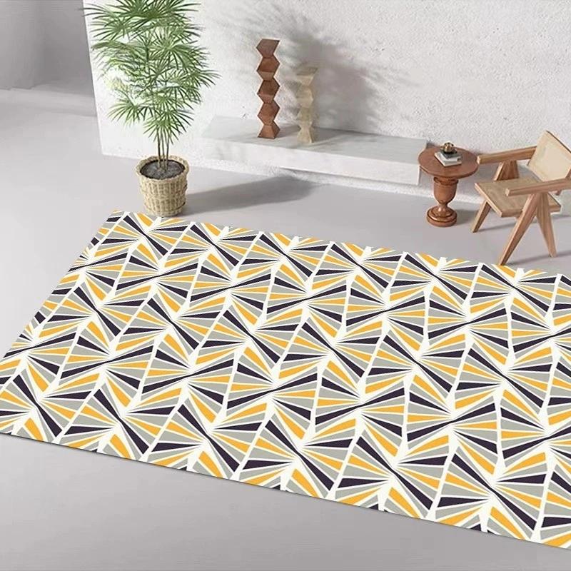 Green Leaf Pattern Tropical Carpet Entrance Bathroom Floor Mats Nordic Kitchen Rugs Anti-slip Mat for Bathroom Door Mats Decor