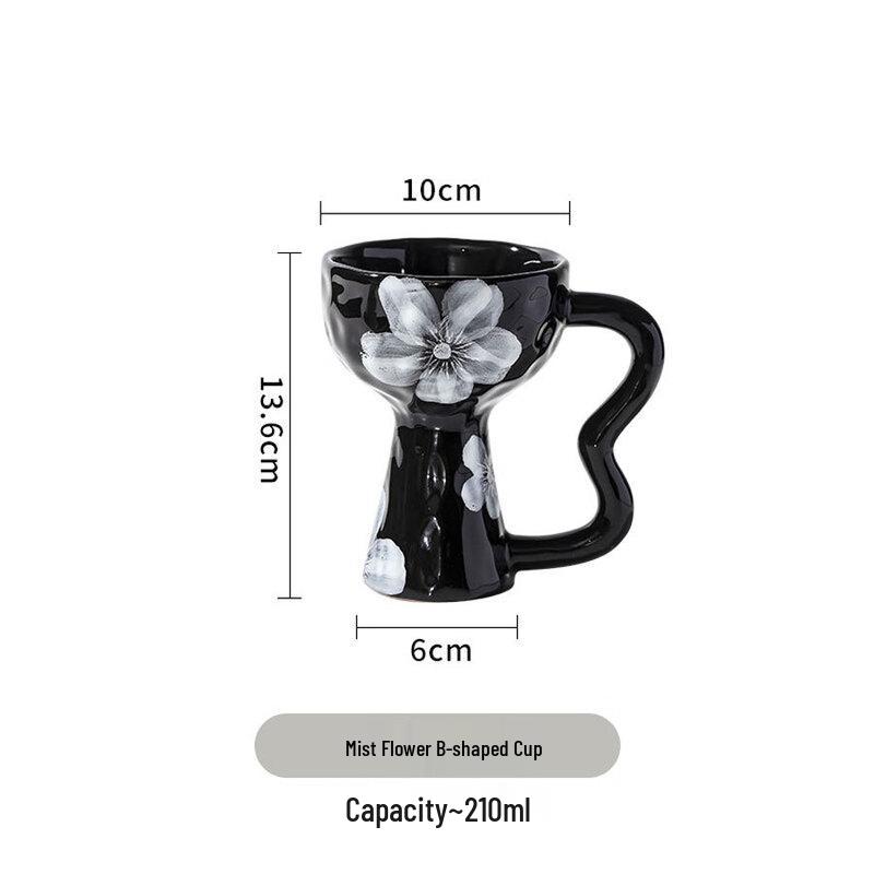 

Retro Hand-Pinched Irregular Ceramic Dessert & Coffee Cup